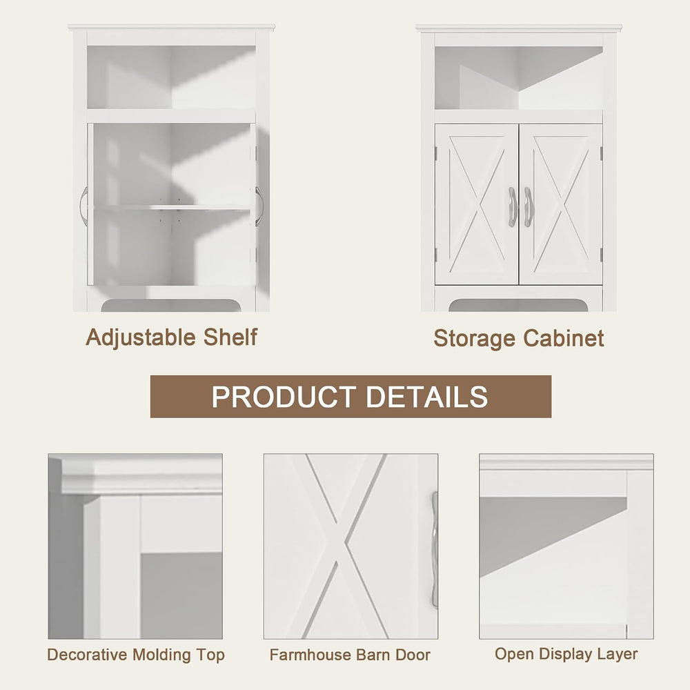 ChooChoo Corner Storage Cabinet with Barn Door Design