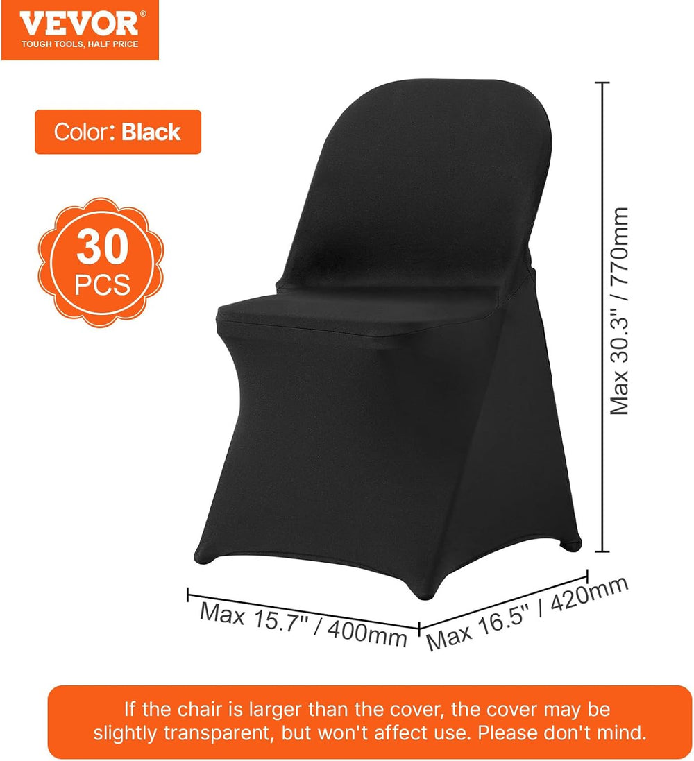VEVOR Elastic Spandex Folding Chair Cover Universal Fit Chair Cover Removable...