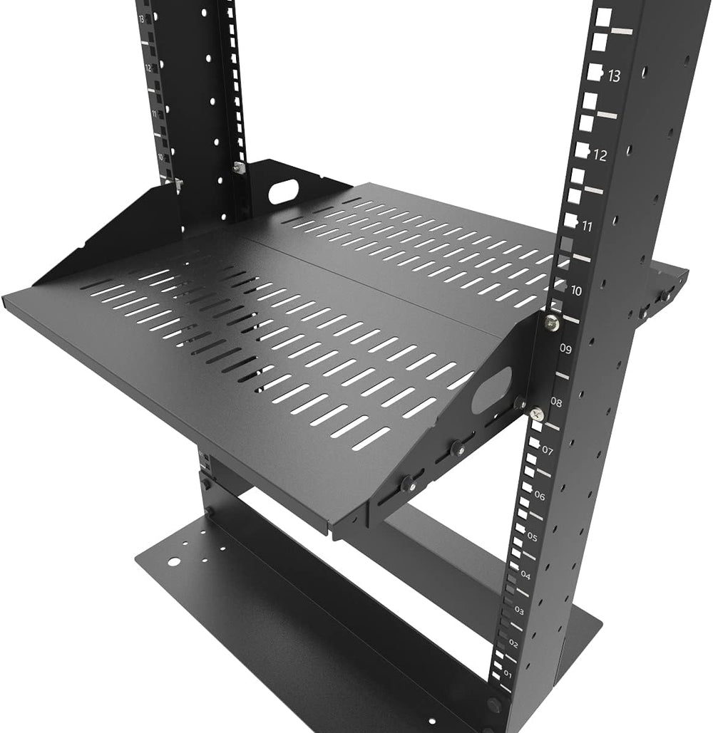 2U Cantilever Server Rack Shelf 2 Piece Set Center Weighted