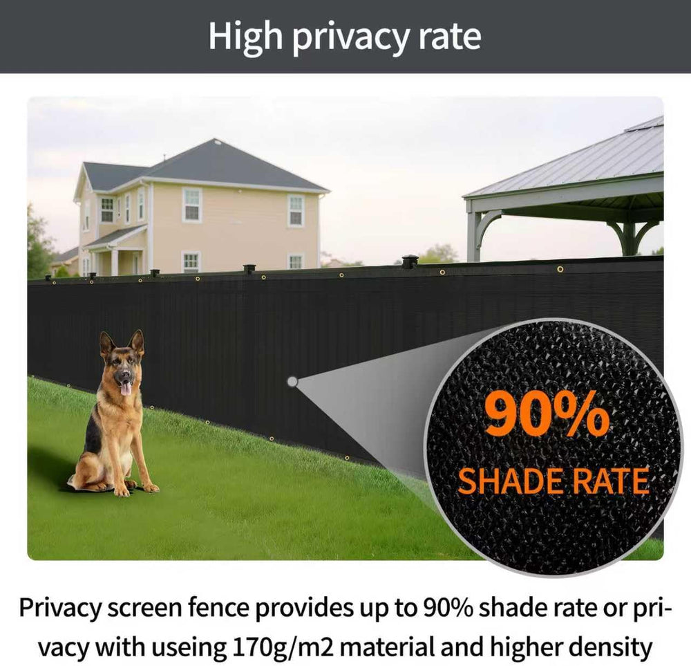 5x50ft Fence Privacy Screen for Decoration Garden(Brown)