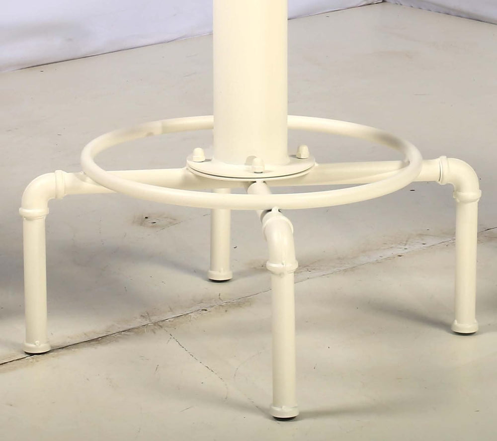 Topower Industrial Bar Table 32.3-38.2" Adjustable Pub Table Kitchen Din...