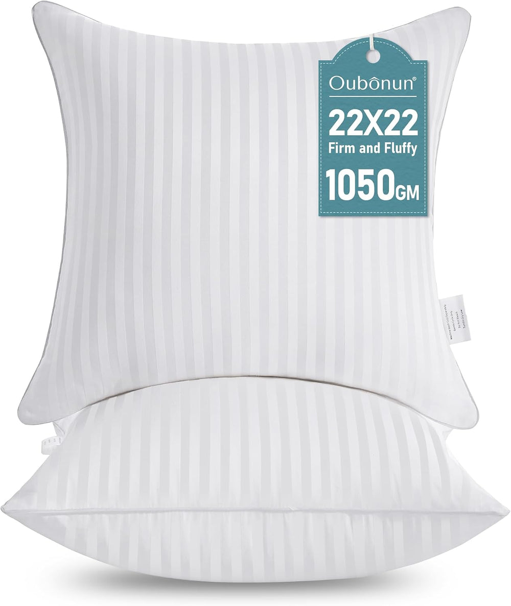 Oubonun 22 x 22 Throw Pillow Inserts Set of 2