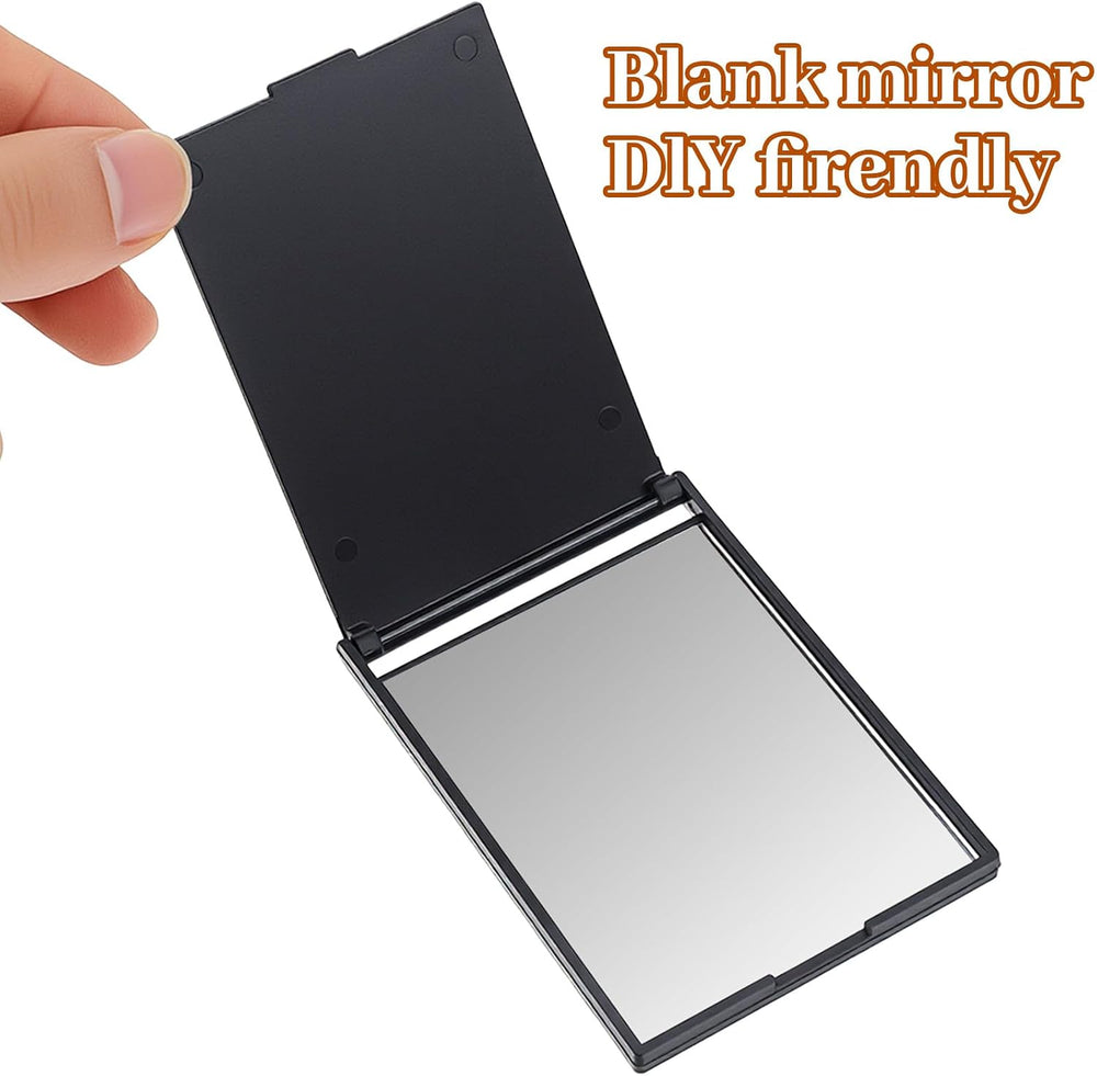 100 Pcs Mini Mirror for Purse, Rectangular Mini Pocket Mirror with Flip Cover...
