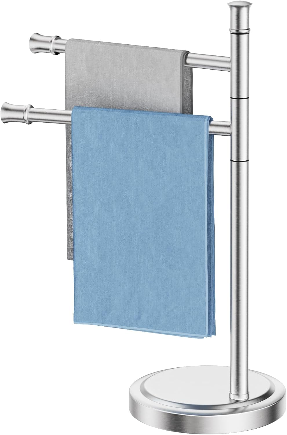 Brushed Nickel Hand Towel Holder Stand Towel Bar Hanger