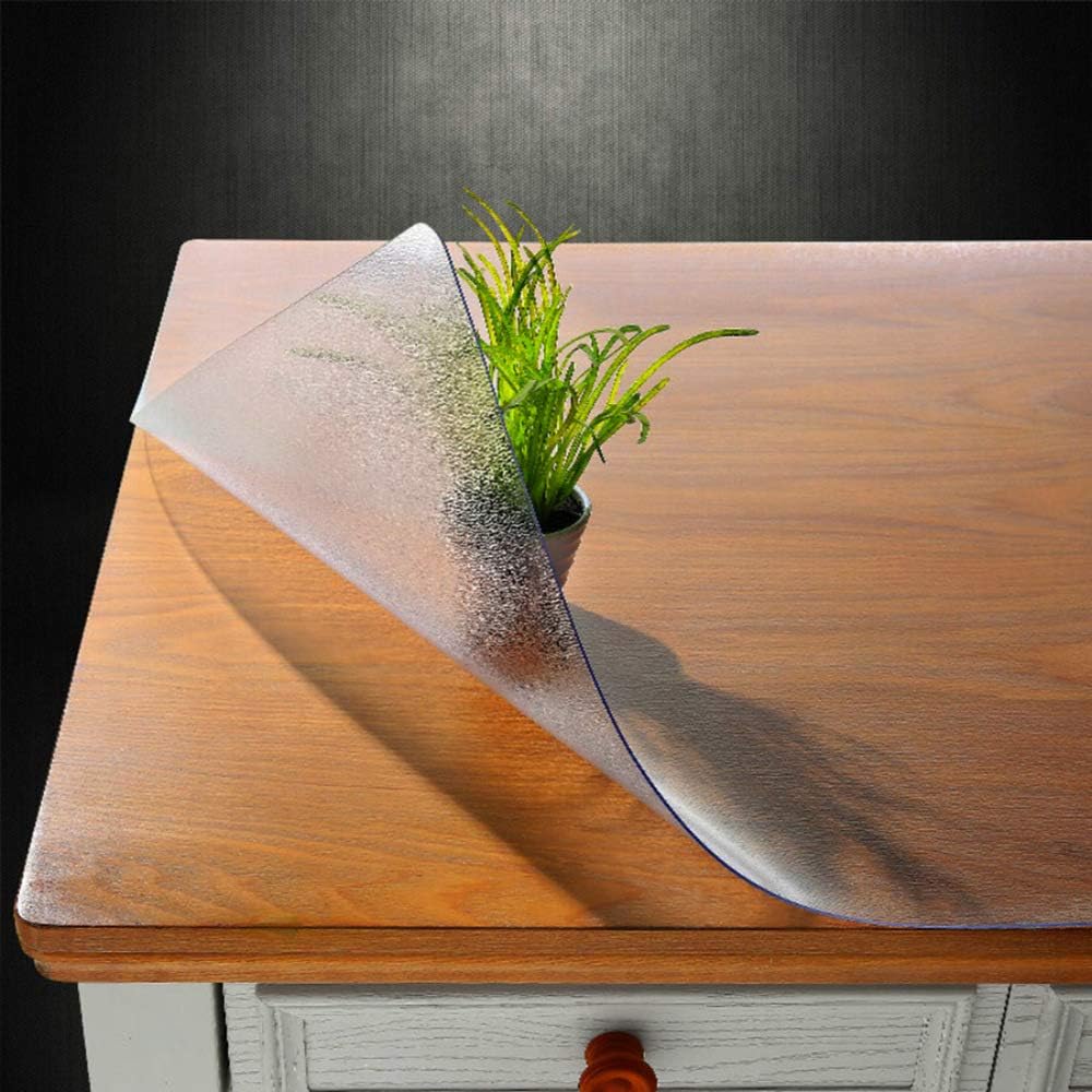 NECAUX Frosted PVC Table Cover Protector 18 x 60 Inch 1.5mm Thick