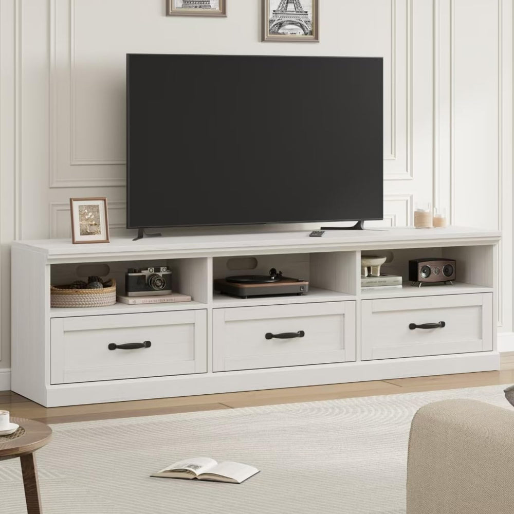 Garvee 70 Inch Mid-Century Modern TV Stand for 65/70/75 in TV, Entertainment ...