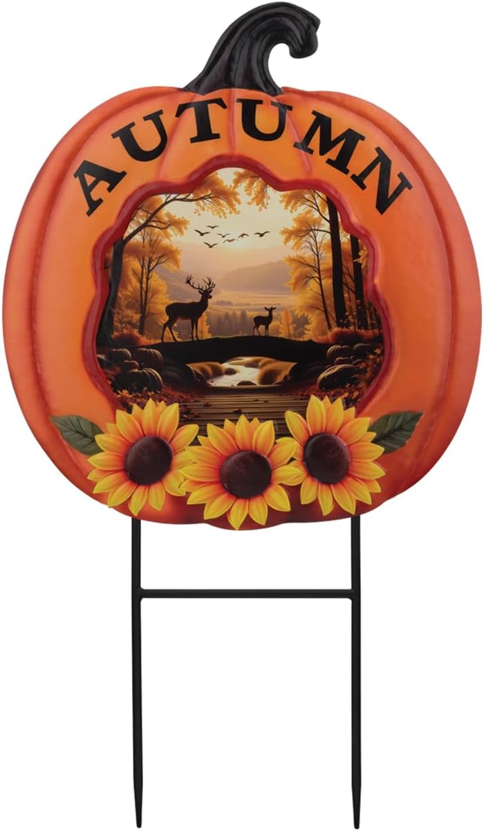 Regal Art & Gift Metal Stake/Wall Decor, Dual-Function Indoor Outdoor