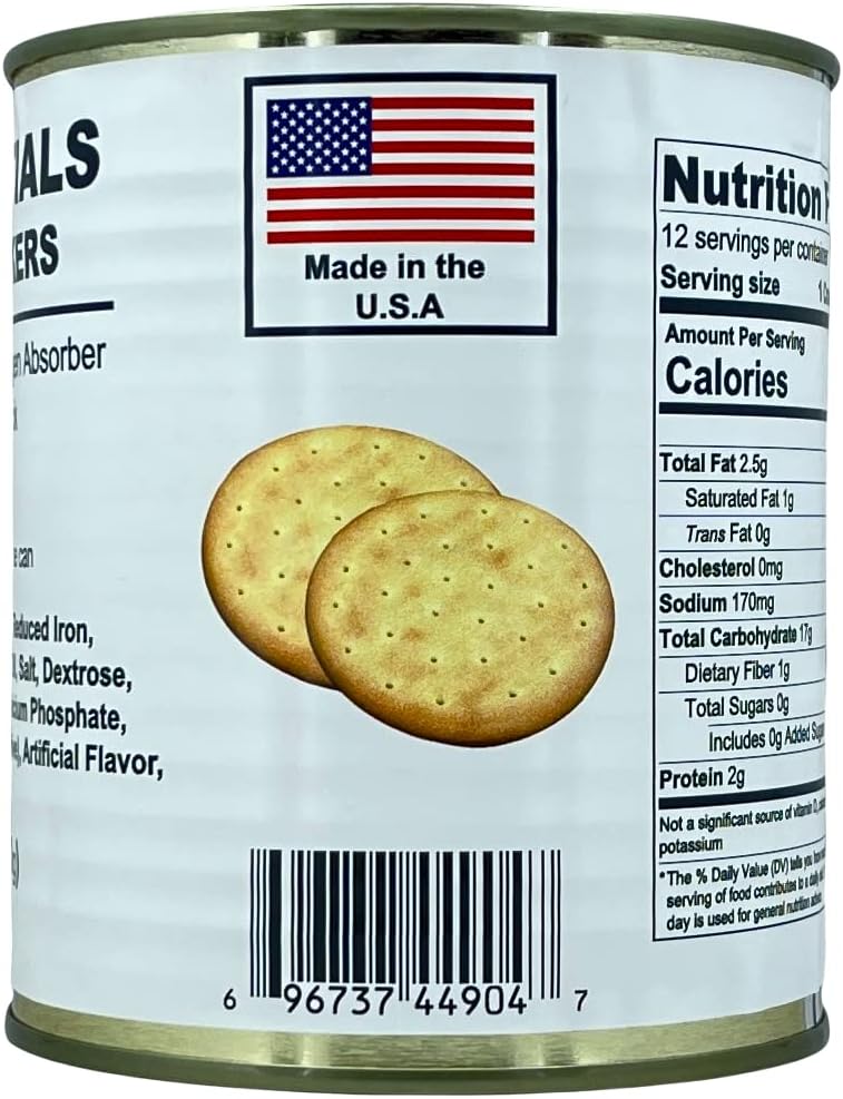 Future Essentials Survival Crackers – #2.5 Can, 30-Year Shelf Life, 1-Pack