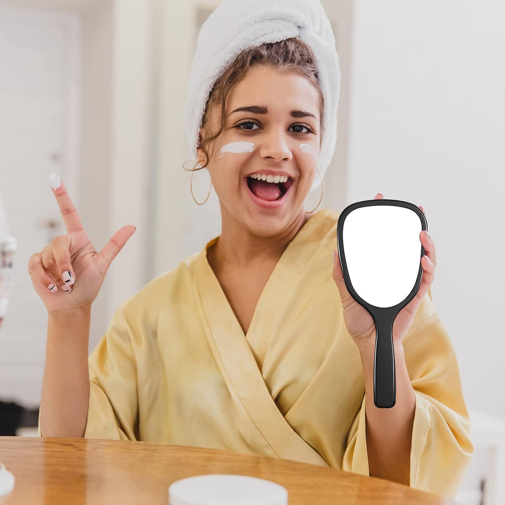 Namalu 60 Pcs Hand Held Mirror with Handle Bulk, Black