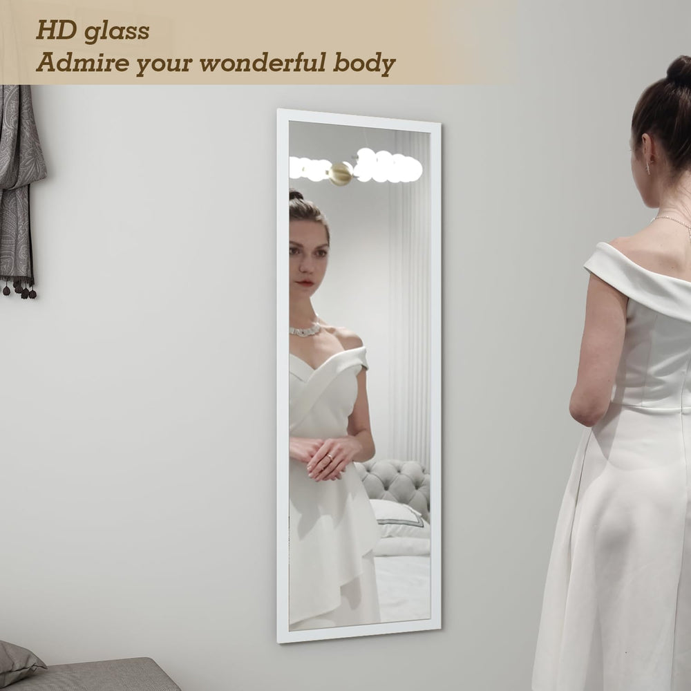 Over The Door Full Length Mirror Wall Mounted Hanging Full Body Length