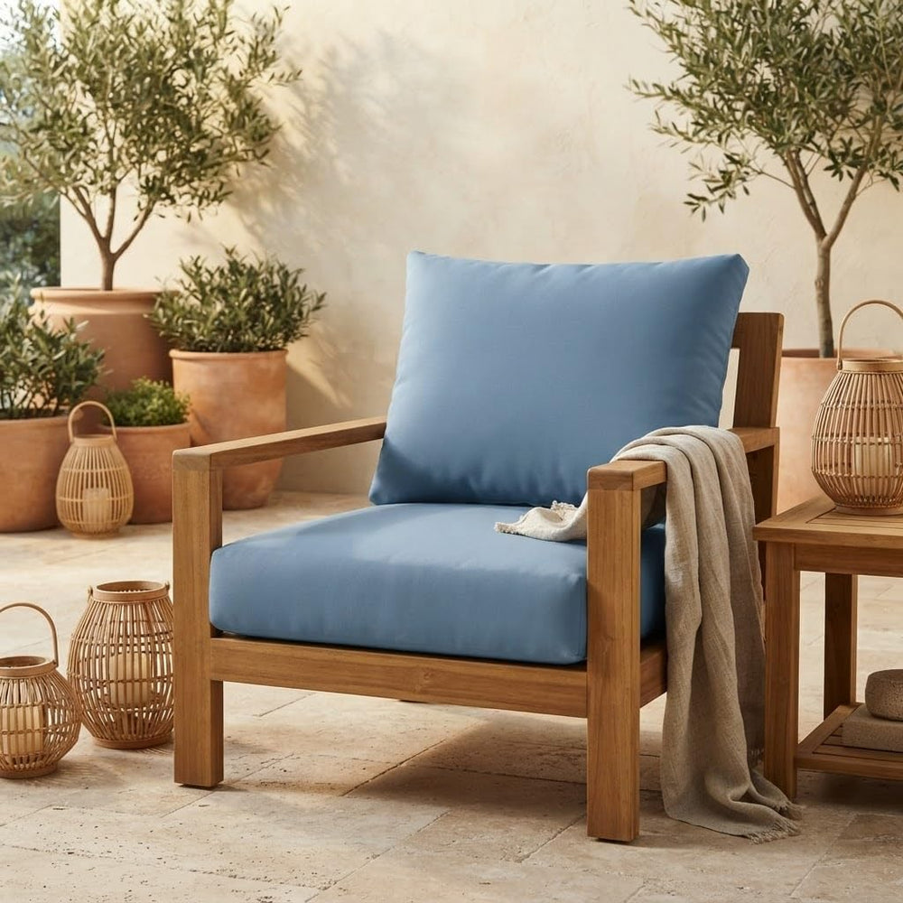 RSH DECOR Sunbrella Deep Seating Cushion with Pillow Back | 22” x 25” Seat | ...