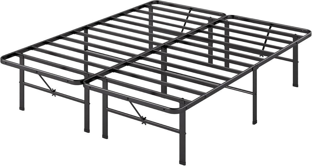 Zinus 14 Inch Rumi Metal Bed Frame, No Box Spring Needed, Black, Queen
