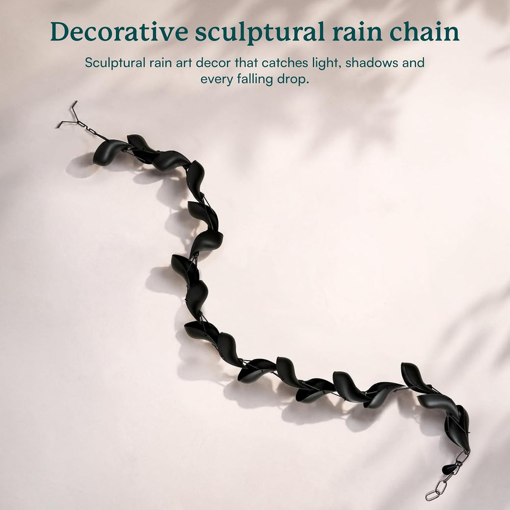 Rain Chain for Gutters, 8.5 ft Aluminum Rain Chains for Outside