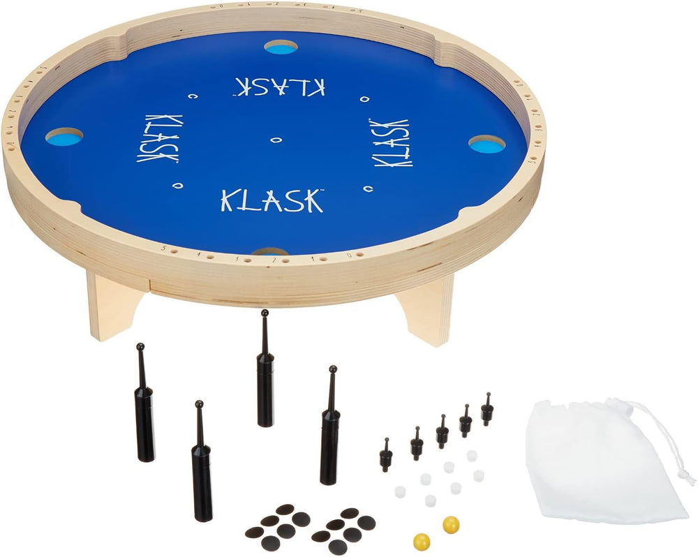 KLASK Magnetic Tabletop Game- Half Air Hockey, Half Foosball, Ages 8+