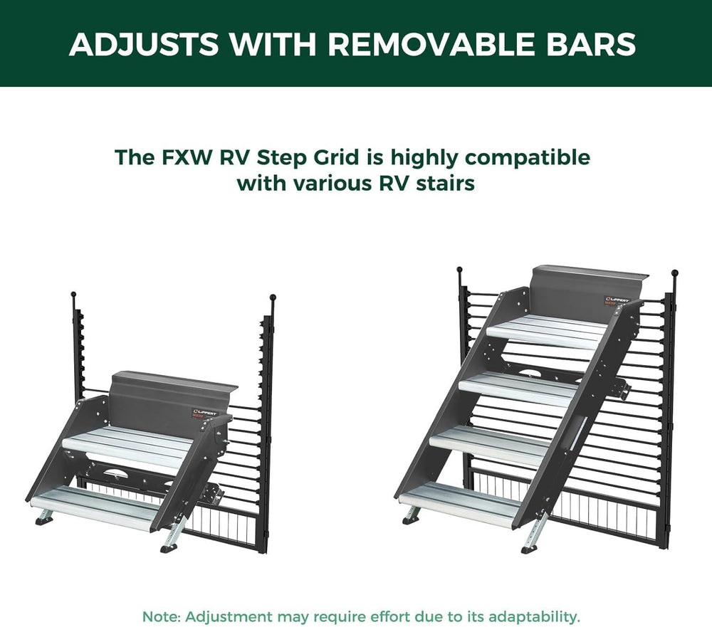 FXW Instant Dog Playpen with RV Step Grid for RV Camping, 40" H, 16 Panels
