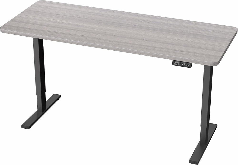 VIVO Electric Standing Desk, Solid 1-Piece 60" x 24" Dark Gray Top