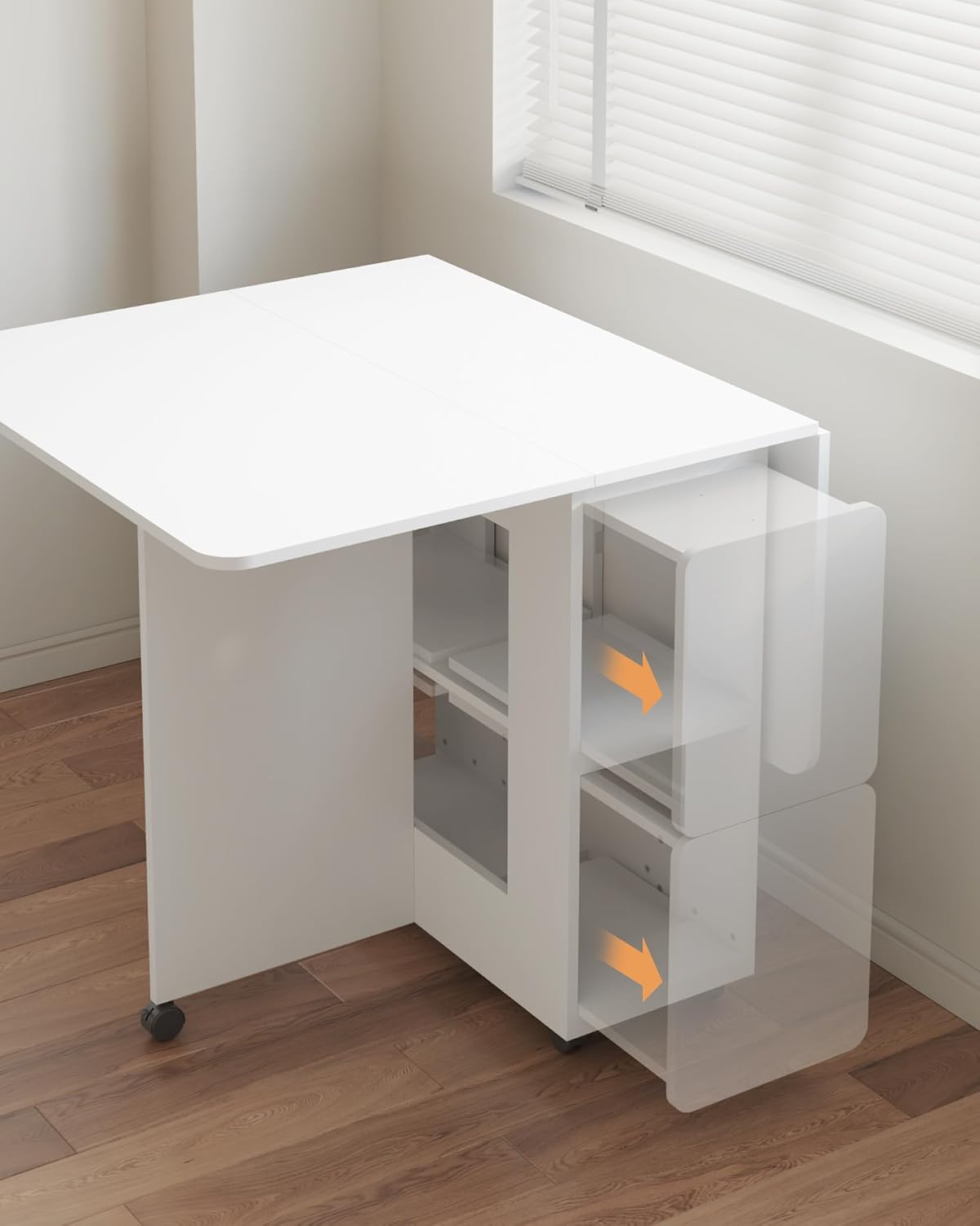 mondeer folding dining table with 4 chairs for, close-up detail