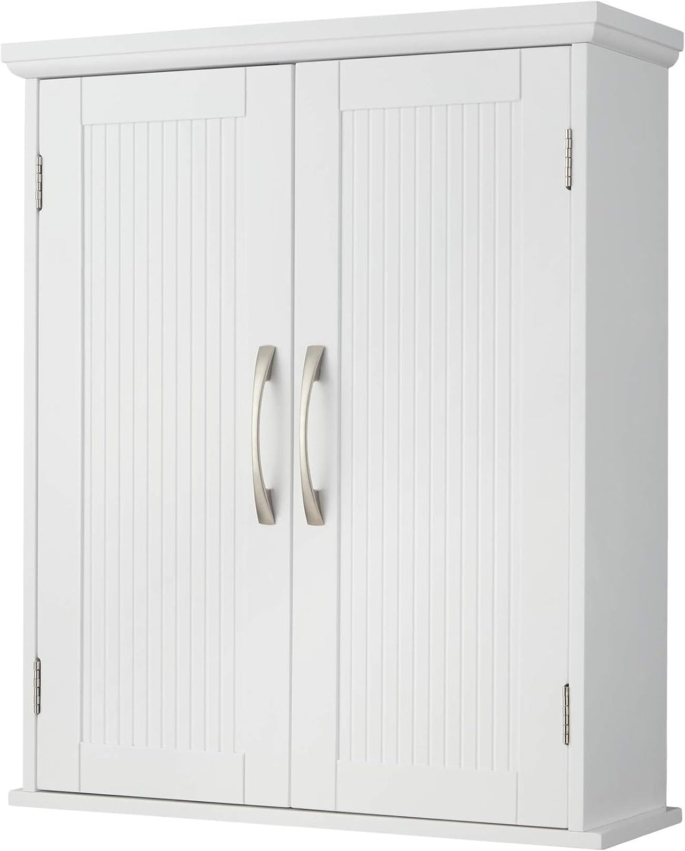 Teamson Home Newport Removable Wall Cabinet with Double Doors- White