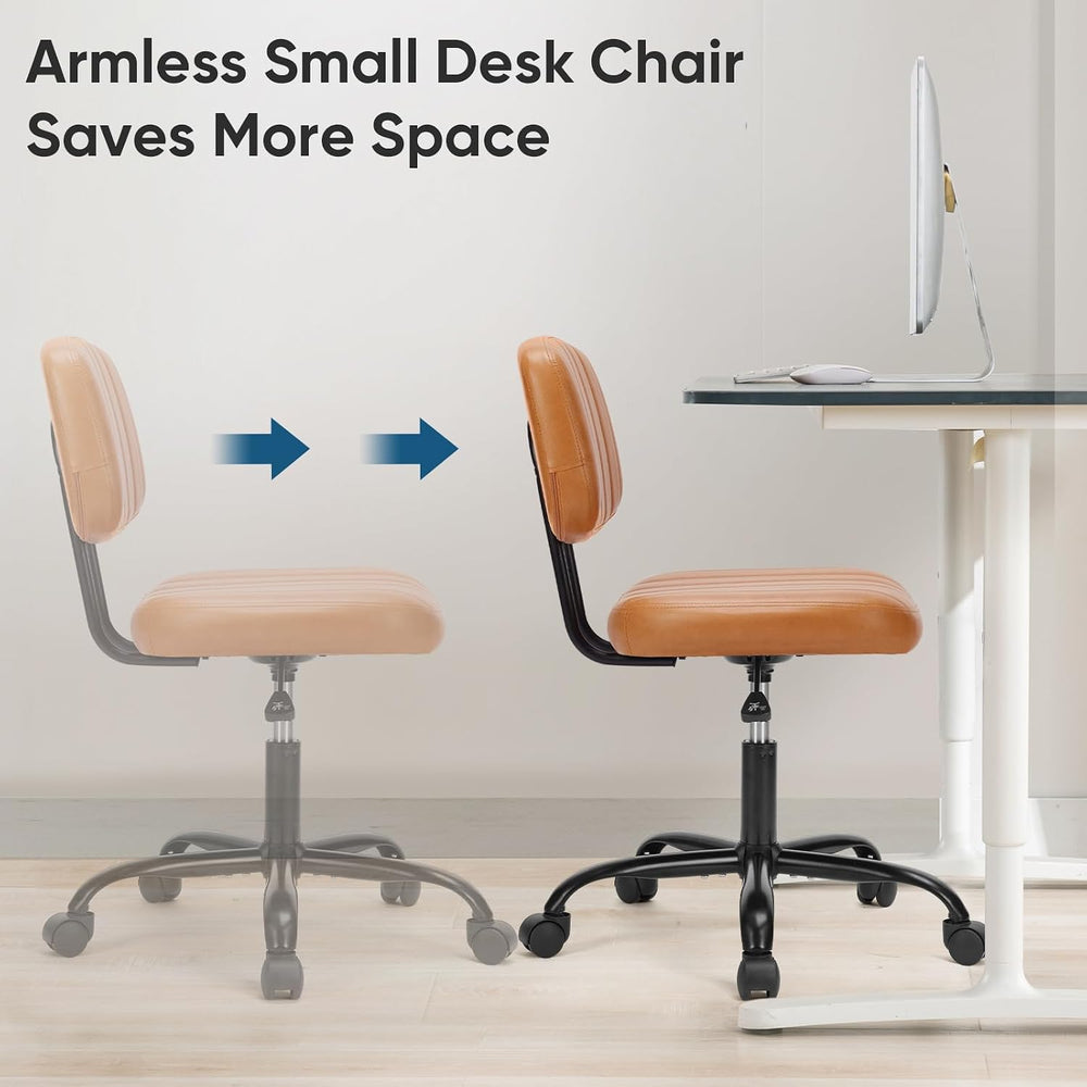 DUMOS Small Desk Chair, Home Office Chair, Comfy Lumbar Support