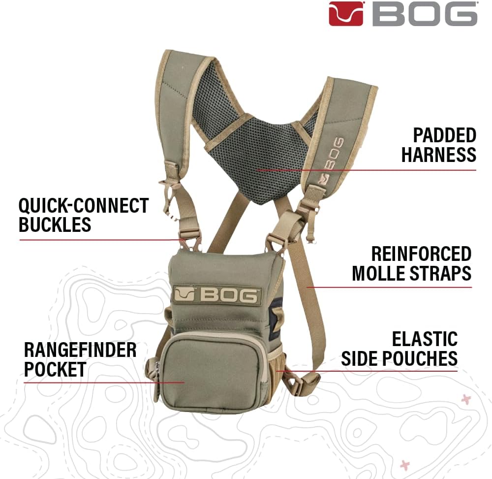 BOG Vigilant Bino Bivy Hunting Bag, Adjustable Harness, Fleece Lined