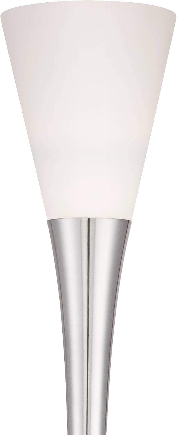 Piazza 72 1/2" Tall Brushed Nickel Modern Torchiere Floor Lamp