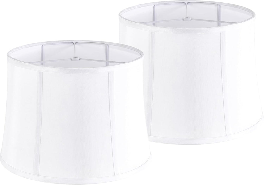 GO&SO Drum Lamp Shades Set of 2,12"x14"x10" Medium Lampsha...