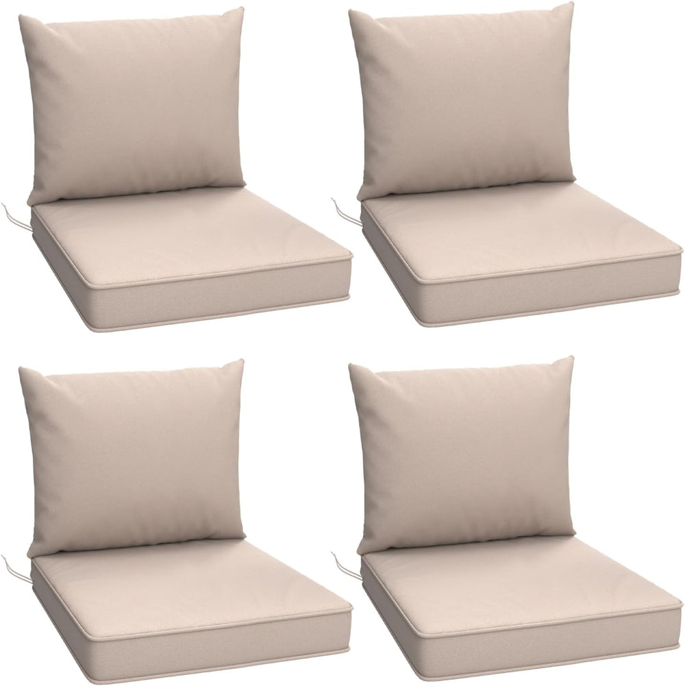 Outdoor Chair Cushions Set of 4, 22 x 22 Inch Patio Furniture Cushions with S...
