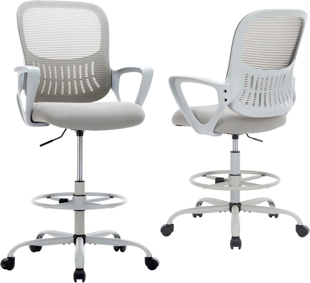 DUMOS Ergonomic Drafting Chair, Tall Office Chair for Standing Desk