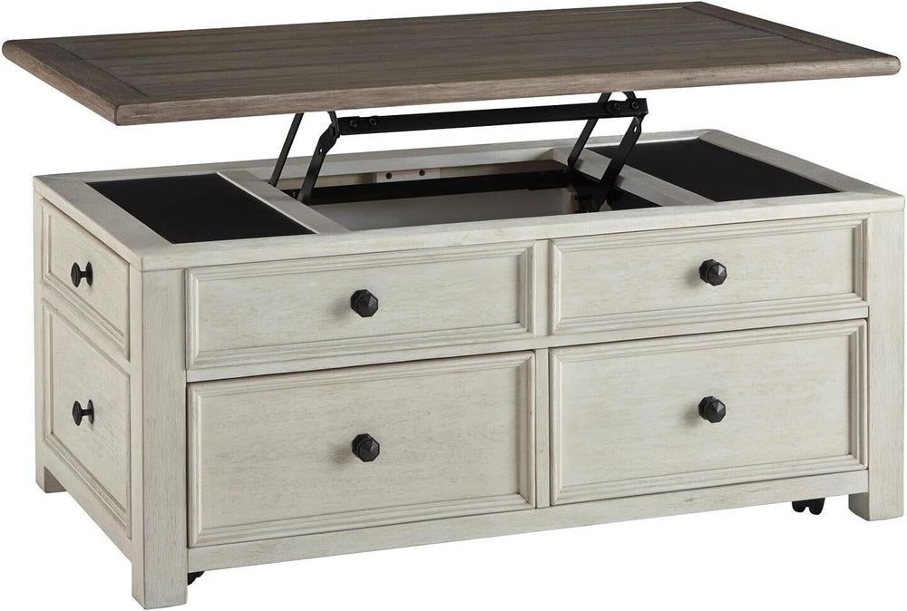 Signature Design by Ashley Bolanburg Farmhouse Lift Top Coffee Table