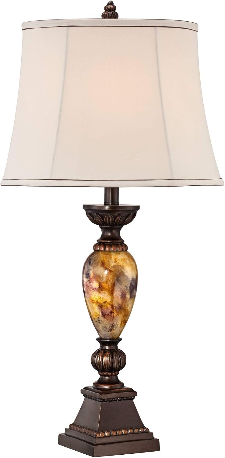 Mulholland 30" Bronze Brown Large 3-Way Table Lamp Table Top Dimmer