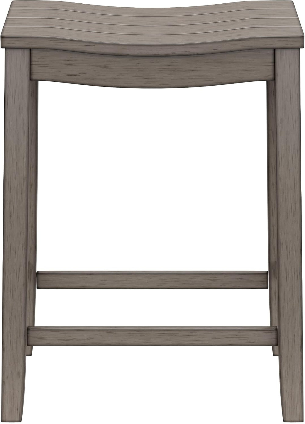 Hillsdale Fiddler Wood Backless Counter Height Stool with Saddle-Style Seat, ...