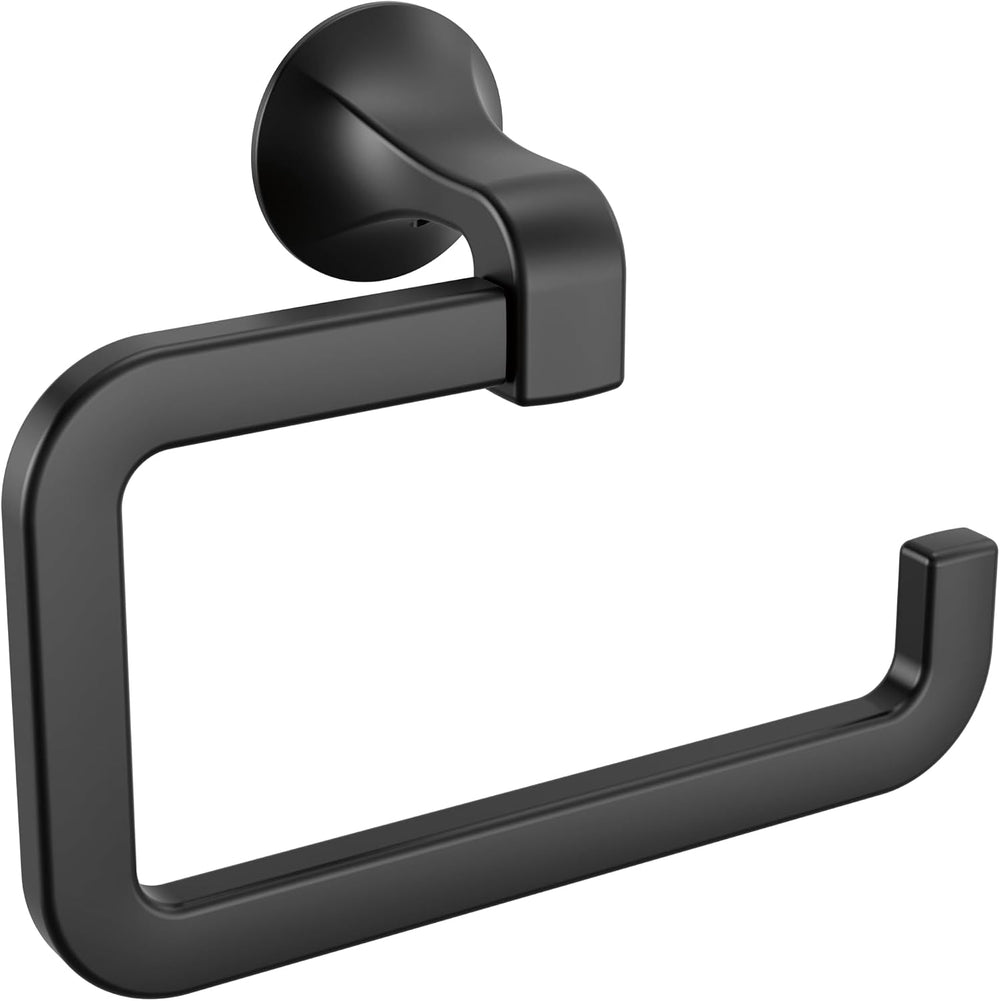 Delta Lineax Wall Mount Hand Towel Holder, Rectangle Towel Ring Bathroom Acce...