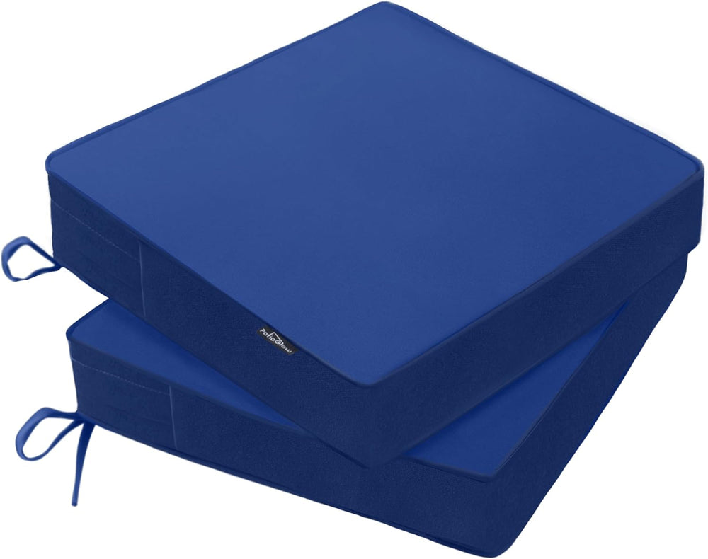 PatioGlow Outdoor Chair Cushions 22 x 22 x 3 Inch, Waterproof & Fade Resi...