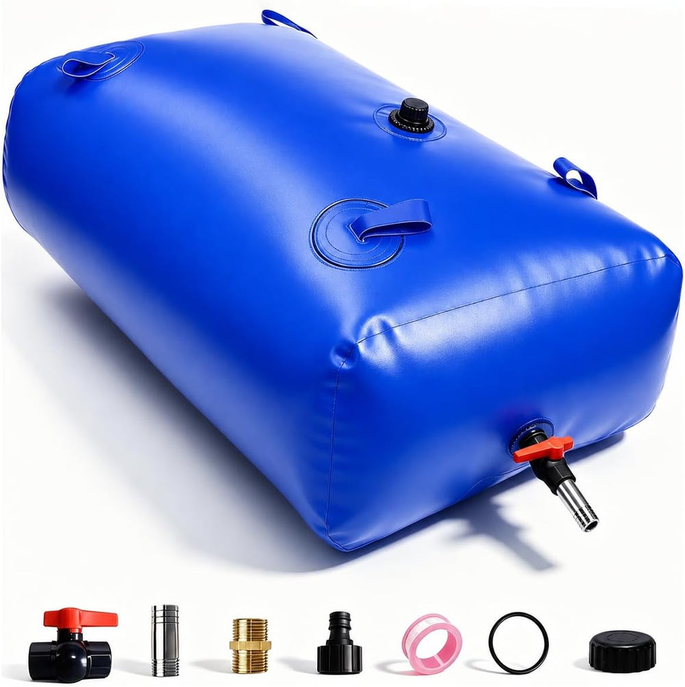 200 Gallon Water Bladder Tank, 2000D PVC Portable Water Storage Bag Blue