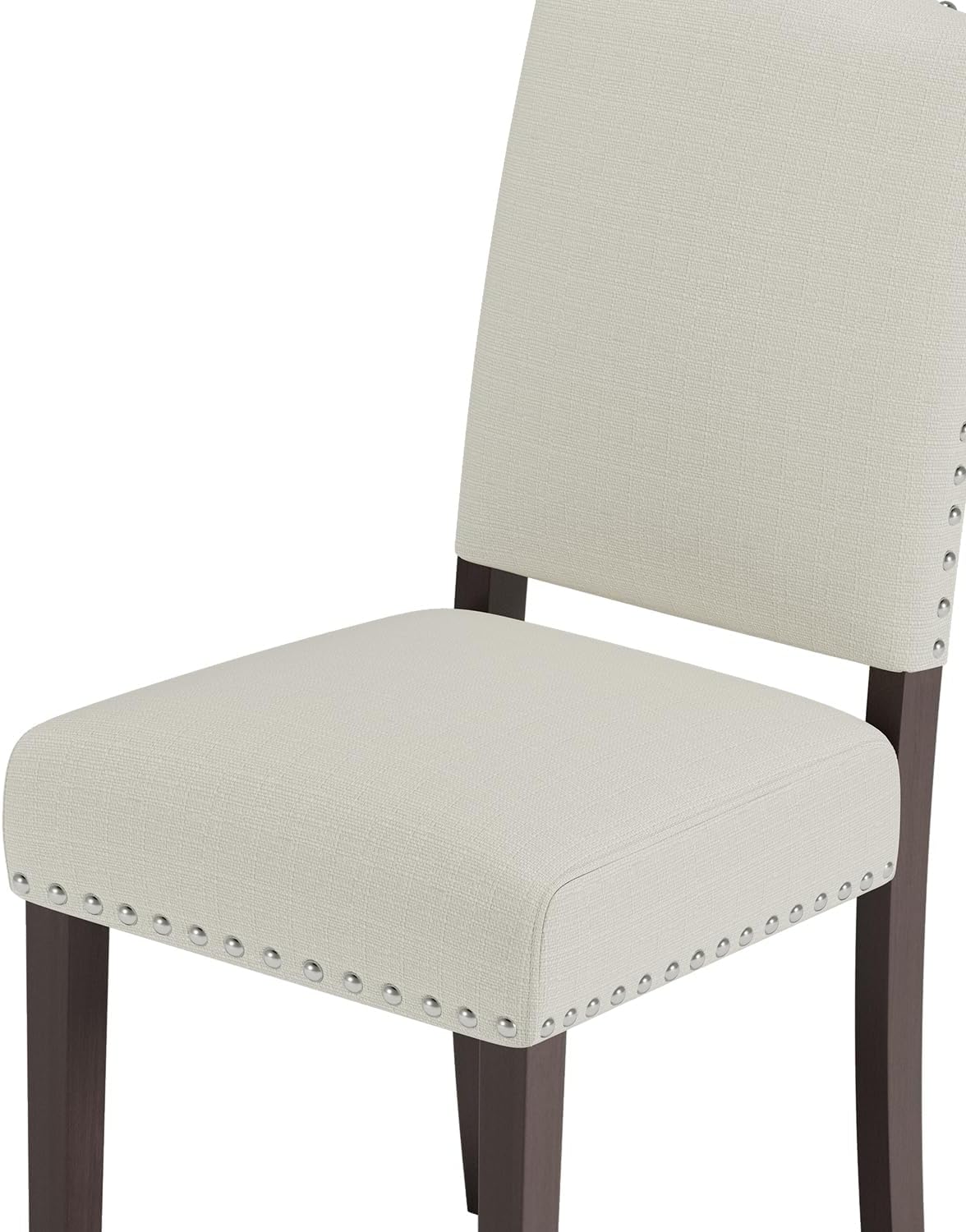 Upholstered Dining Chairs Set of 2 with Thickened Seat Cushion