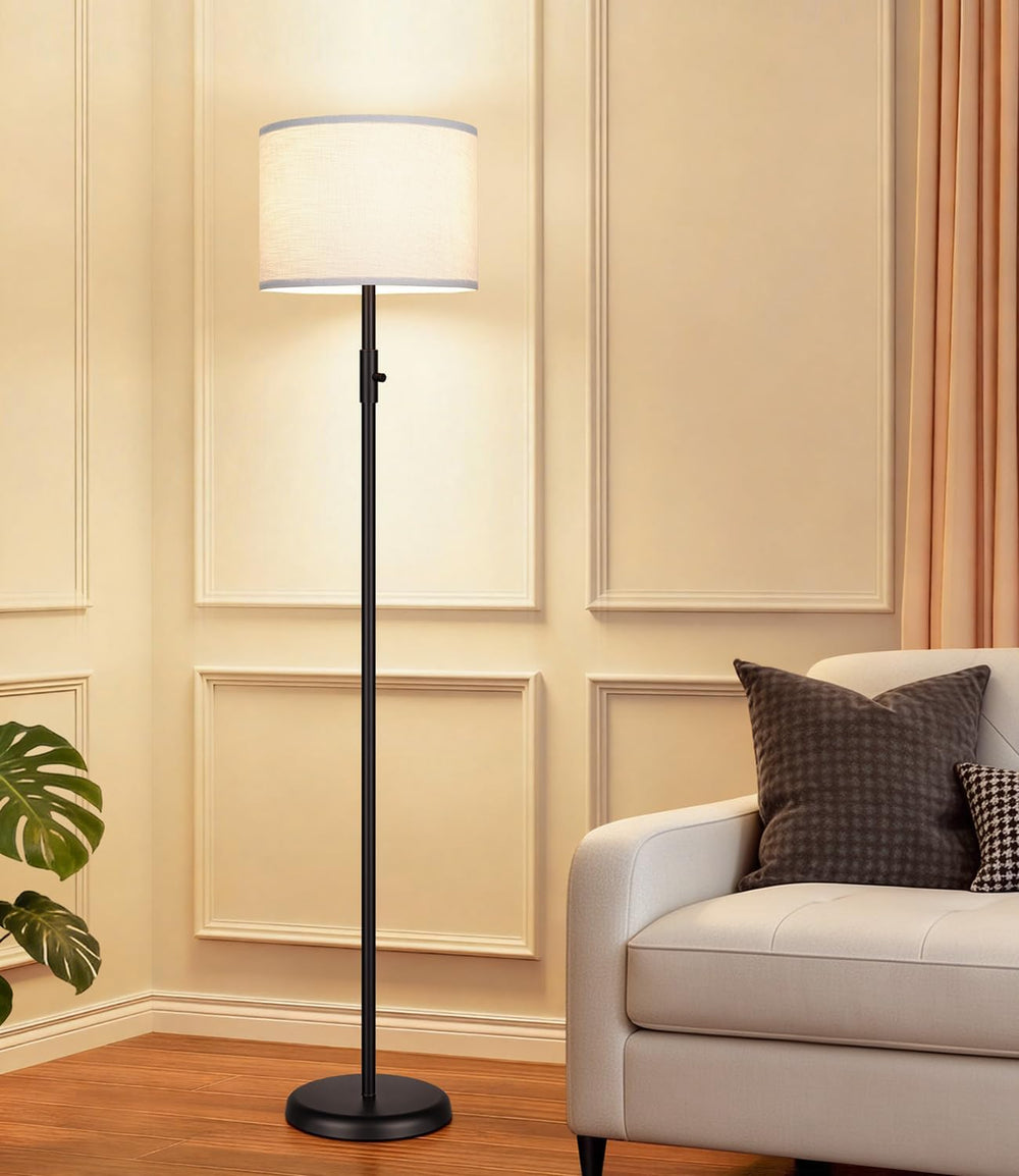 【Upgraded】 Dimmable Floor Lamp, Modern Floor Lamps Simple Design with White S...