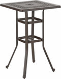 Sophia & William Cast Aluminium Bar Height Outdoor Table, Square