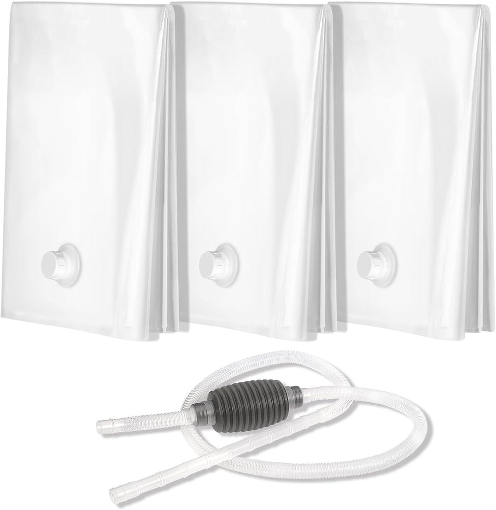 Buzzlett 3 Pcs 40 Gallon Water Storage Bladder, Foldable and Resuable