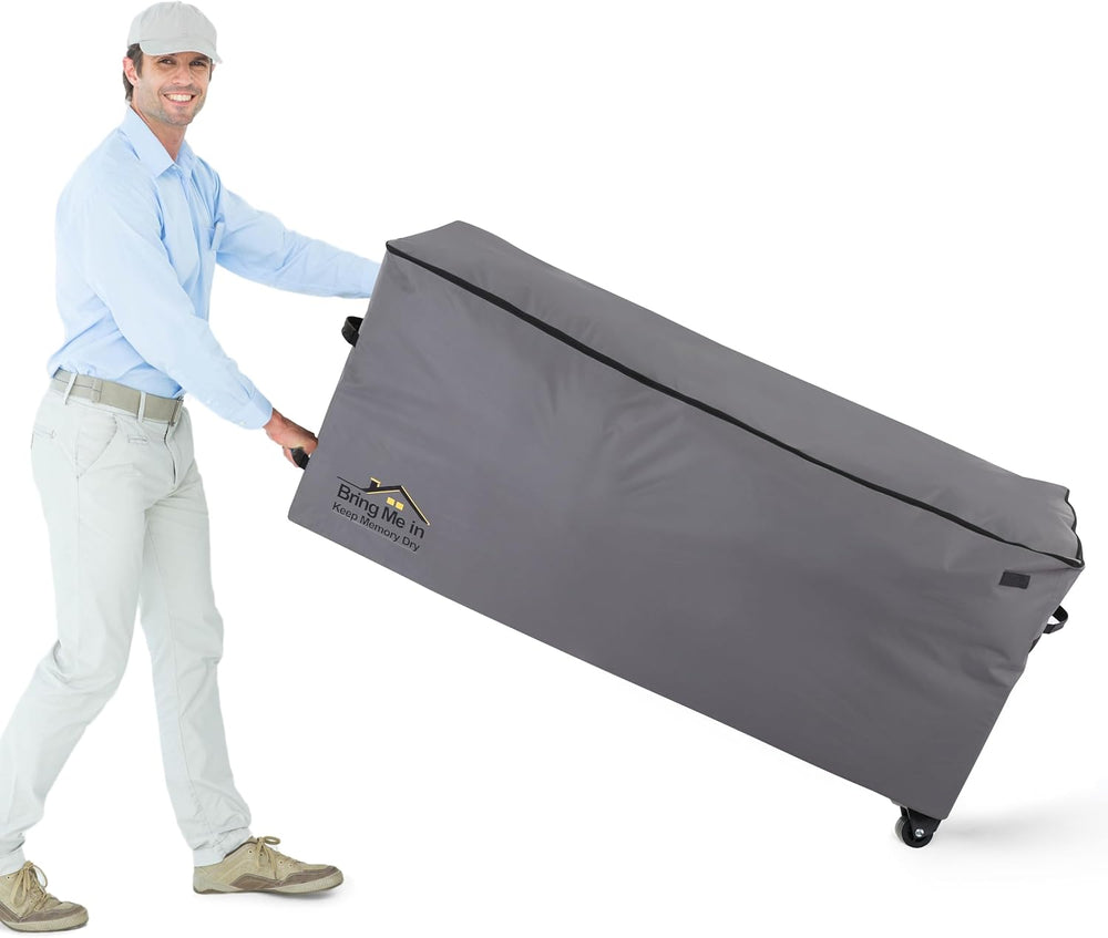 NettyPro Rolling Cushion Storage Bags with Wheel and Handle, Large Storage Co...