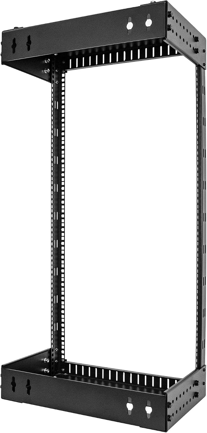 StarTech 21U 2-Post Wall Mount Open Frame Rack, 19in (RACK-21U-20-WALL-OA)