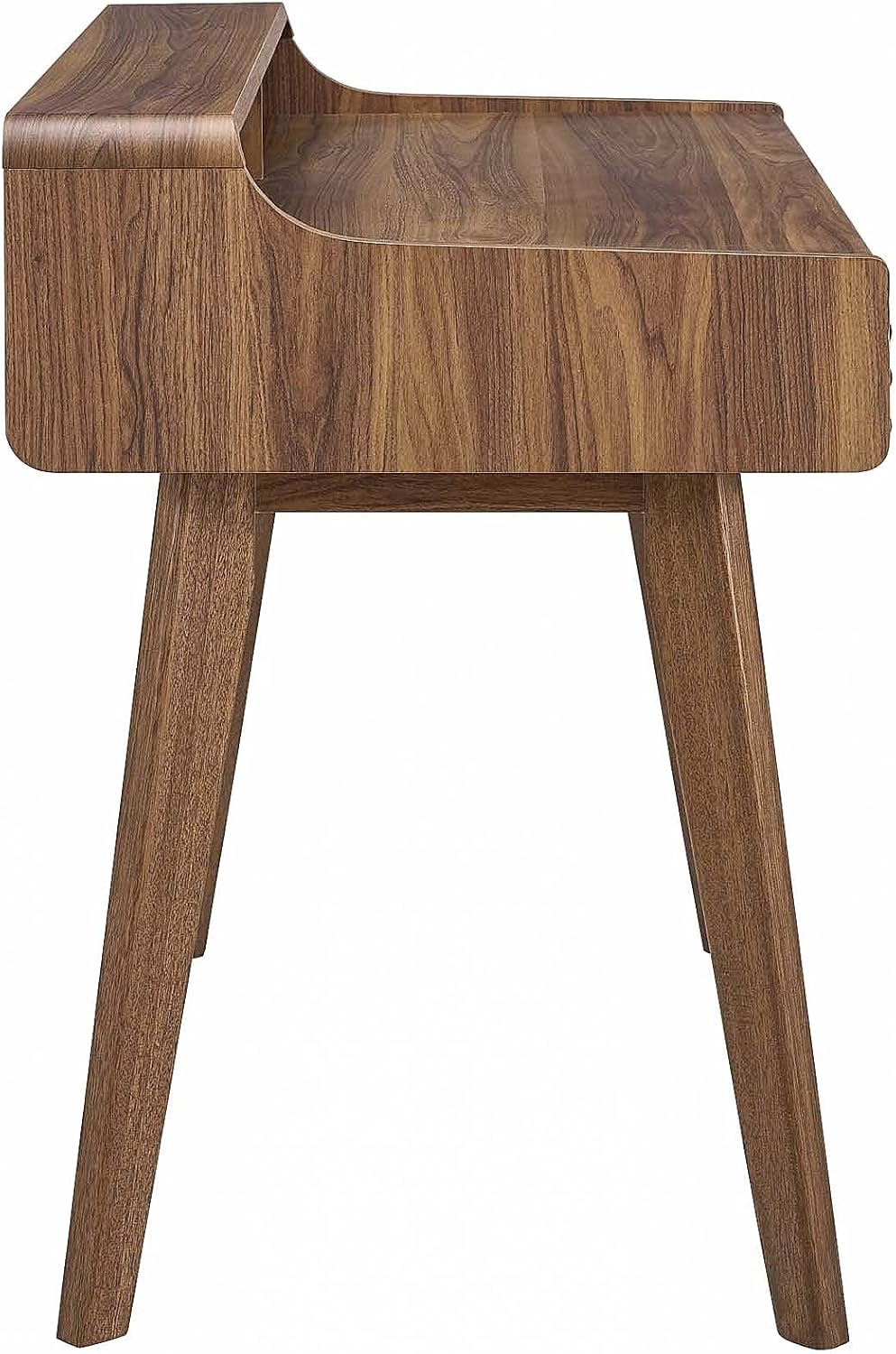 Modway Render Mid-Century Modern Writing Desk in Walnut