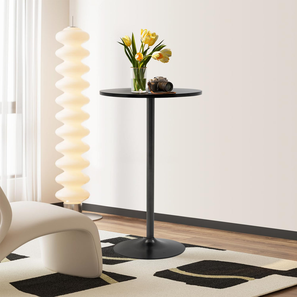 FDW | Bar Table | 40 Inch | Dark Black | Fixed Height Round Table