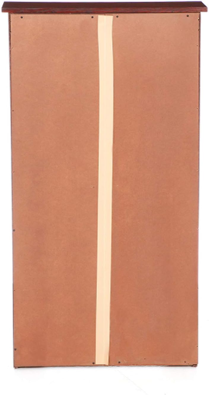 SEI Furniture - Window Pane Media Cabinet - Cherry - Transitional Design, Bro...