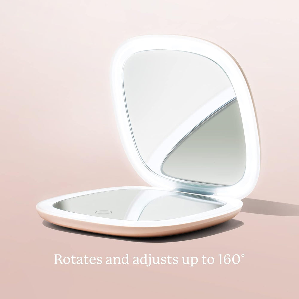 Vanity Planet Pocket Makeup Mirror with Lights & Magnification, Moda - Mi...