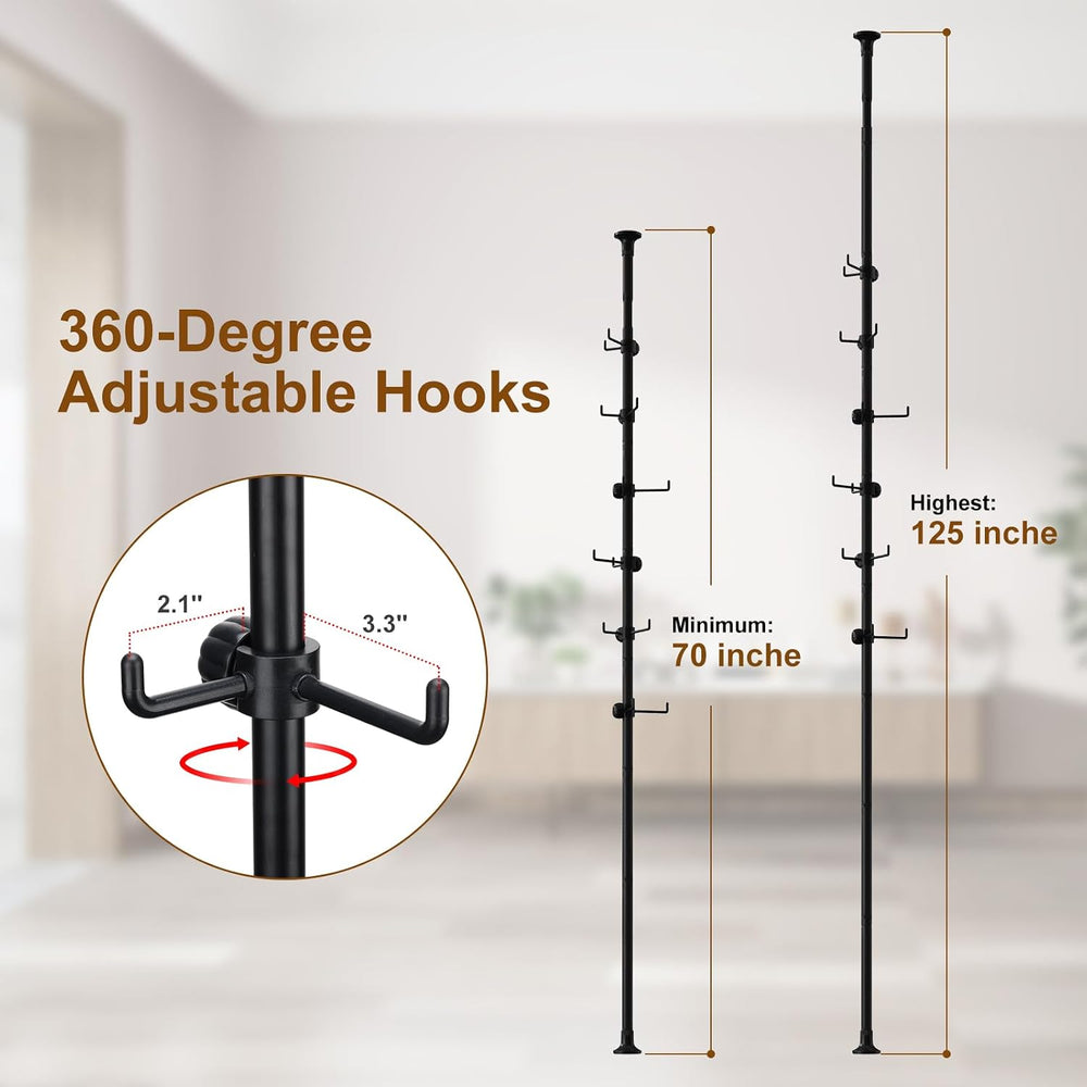 BeBecome Coat Rack, Telescopic Free-Standing Clothes rack for Hanging Clothes...