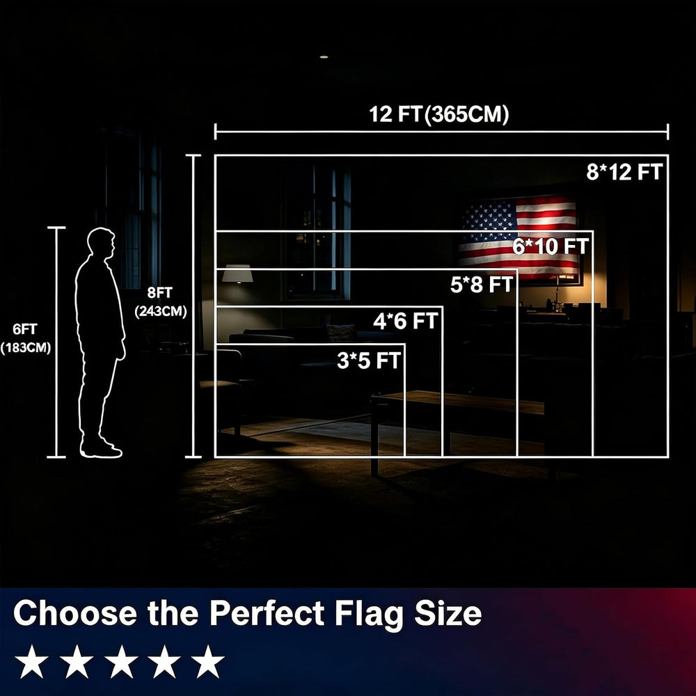 Chillchard 4x6 FT American Flags for Outside Heavy Duty - TearProof US Flag