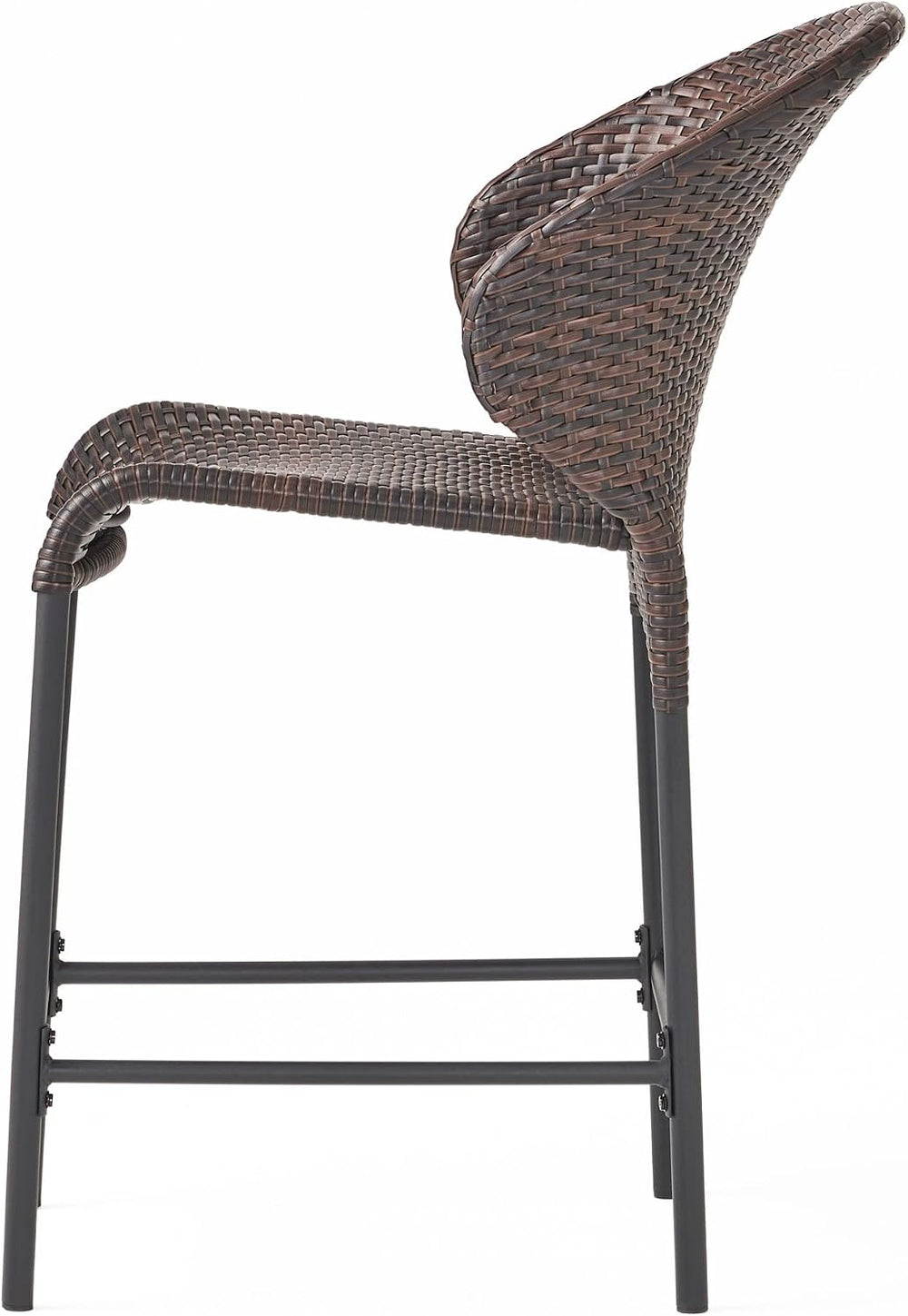 Christopher Knight Home Oyster Bay Wicker Counterstools, 4-Pcs Set, Multibrown
