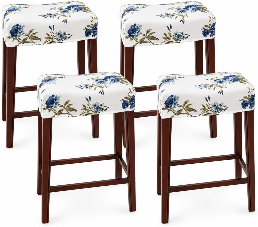 NILUOH Waterproof Bar Stool Covers Rectangle, 4 Pack