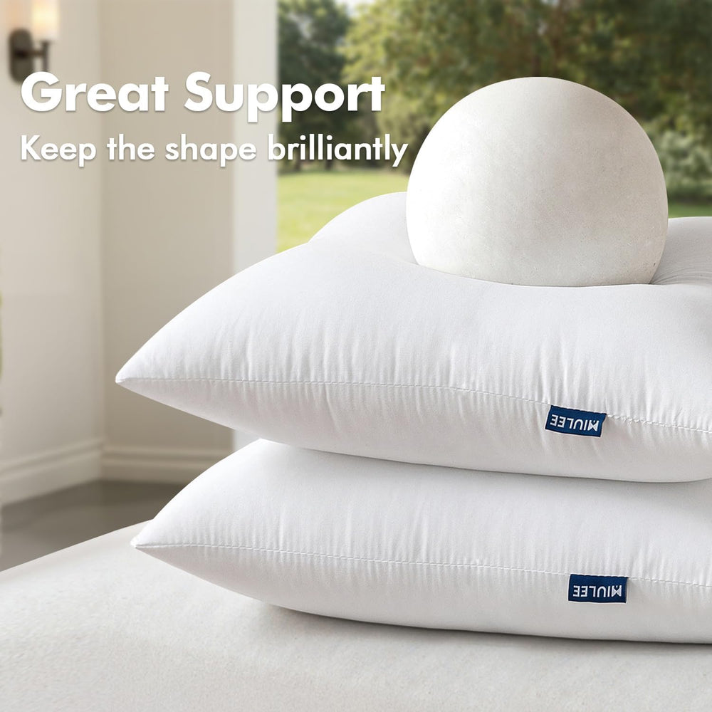 MIULEE Pack of 2 20x26 Inch Outdoor Pillow Inserts