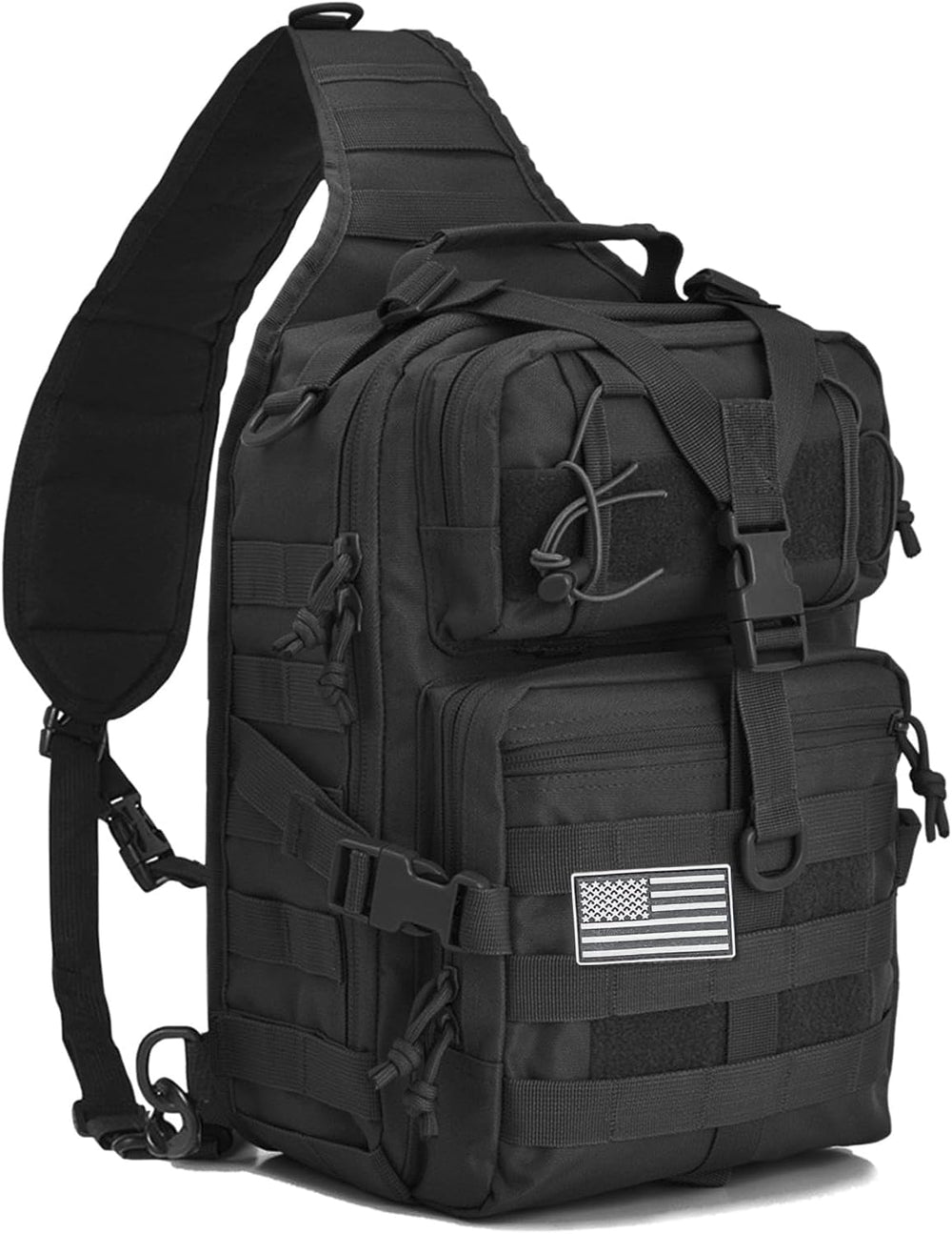 Tactical Sling Bag, Sport Bag Military Rover Shoulder Backpack EDC Assault Ra...